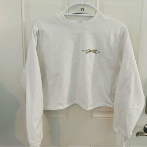John Galt Brandy Melville Sweatshirt OS | NWOT Cropped Brooklyn Bridge Cheetah
